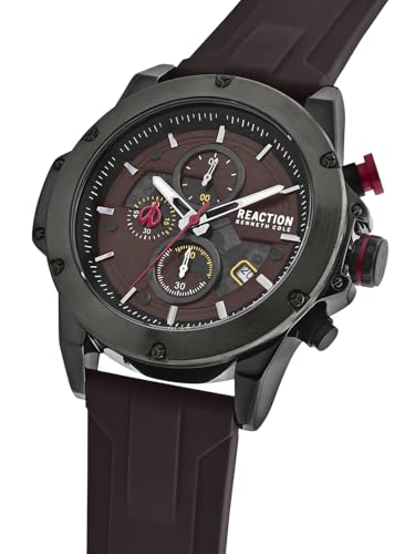 Image of Kenneth Cole Reaction Chronograph Brown Dial Watch for Men - KRWGO0071104