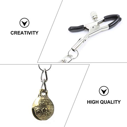 1 par de grampos de mamilo para mamilo da ExCEART sem piercing para mamilo, joias de corpo sintético