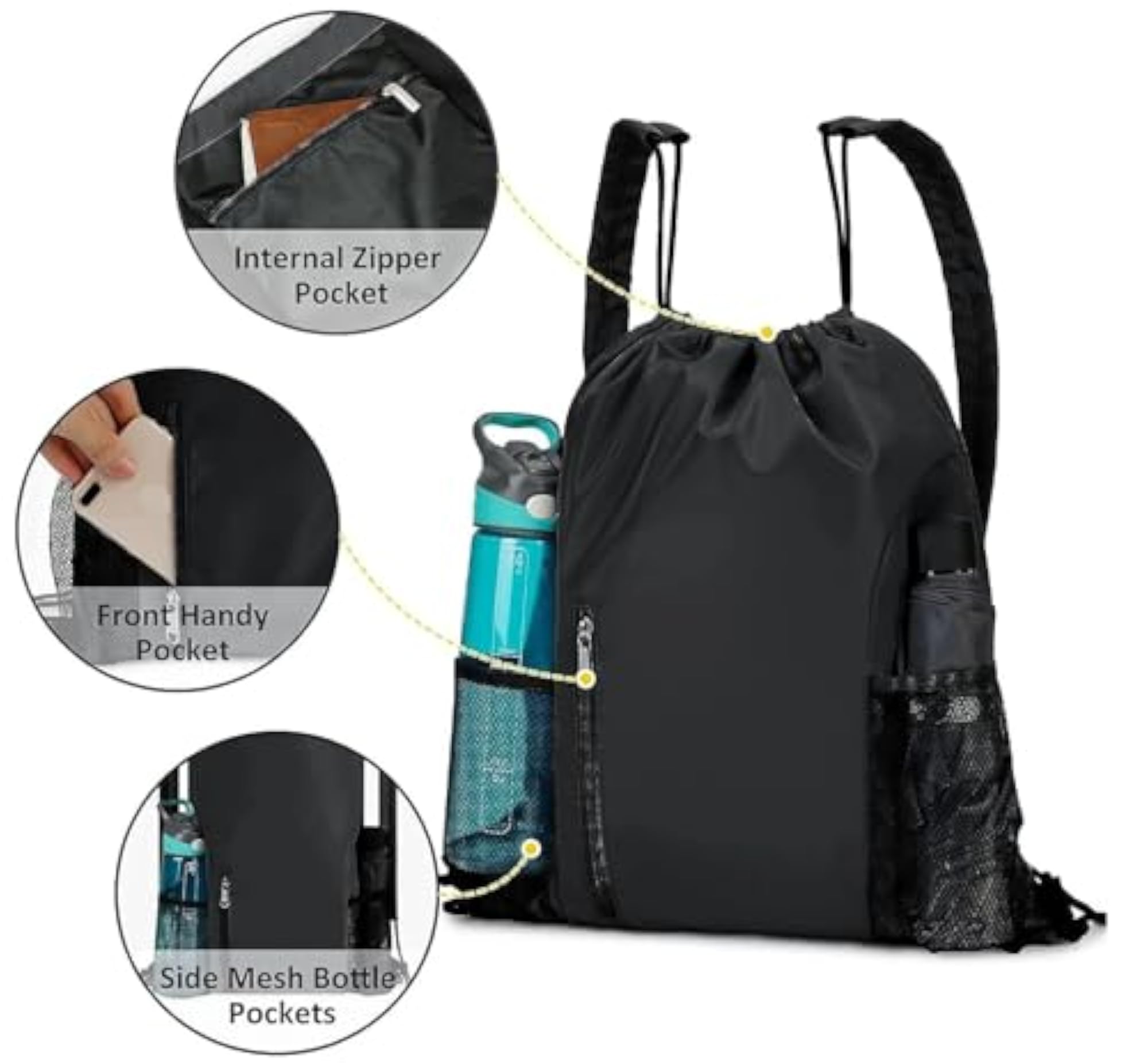 Outdoor Sports Drawstring Backpack for Travel