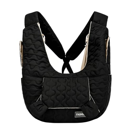 Dengthrive 2026 X-Förmige Gekreuzte Hundetasche für Kleine Hunde 10kg | Hunderucksack Bis 10kg Ergonomisches Design Dreieckige Kraftverteilung zum Schutz der Wirbelsäule