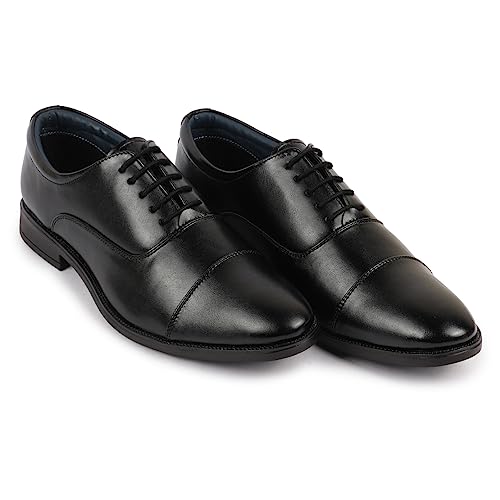 FAUSTO Men's Formal Office Meetings Work Lace-Up Derby Shoes