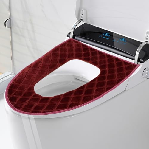 Asiento de inodoro térmico de 5 niveles con cojín suave y lavable 8