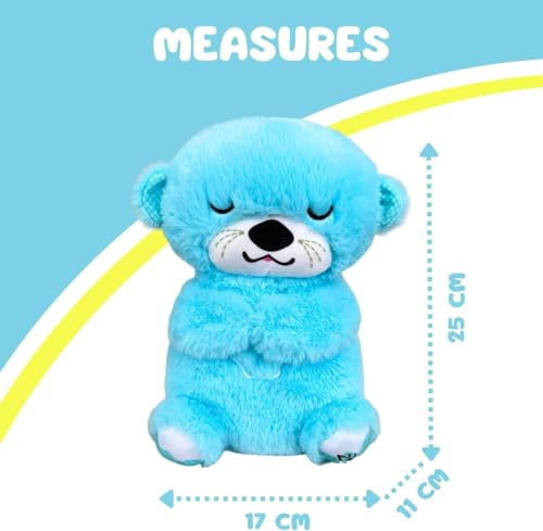 Image of AGC Breathing Teddy Bear with Music for Baby Sensory Sleep Lights Rhythmic Soft Toy, Lights and Breathing Motion, Breathing Toy Teddy Bear with Lights | Best Gift for Kids (Blue)