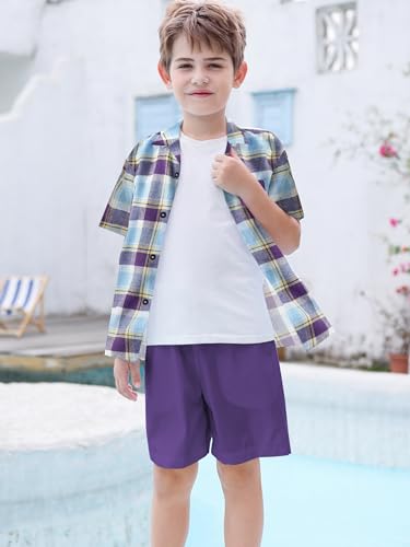 SANGTREE 3 Piece Boy Outfits Short Sleeve Shirt and Shorts Set Beach Vacation Summer Clothes, 3 Months - 9 Years3