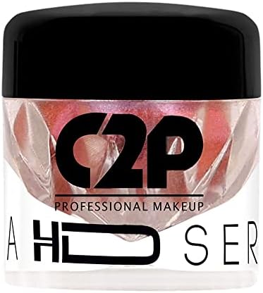 C2P Pro Eyeshadow Pigment for Eye Makeup - 2g | Long-Lasting and Highly Pigmented Loose Precious Pigments with Metallic Effect | Cosmetics For Women and Girls,Wild Maroon 403, 2 grams