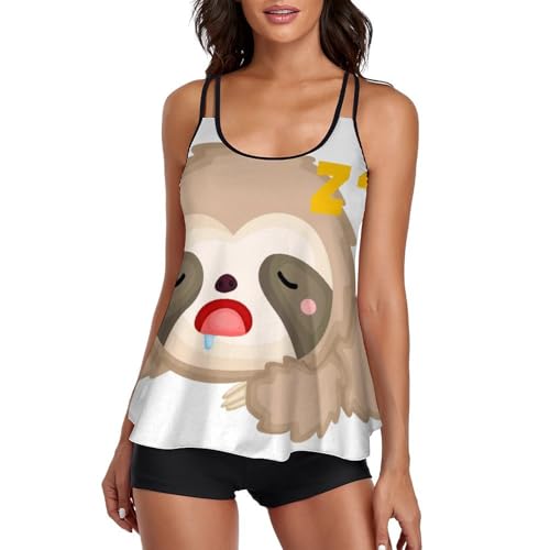 Robe de plage tankini paresseux endormi idéale pour vos après-midis piscine