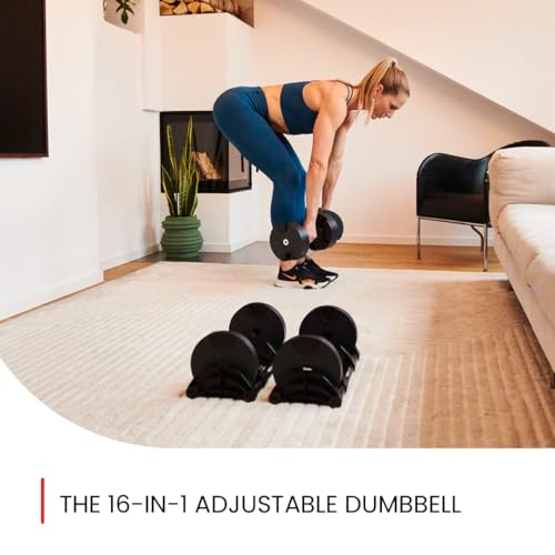 Image of NUOBELL Adjustable Dumbbells 5-80 lbs: Replace 16 Sets, Ideal for Home Gym Weight Bench & Press