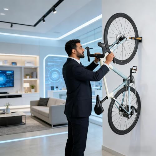 Soporte para bicicleta montado en la pared resistente a 110 lb para interior 3