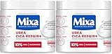Mixa Crema Corporal Urea Cica Repair+ para pieles muy secas con 10% de [Urea + Pantenol]. Alisa, reduce la rugosidad y calma. Apta para pieles sensibles. 400 ml. (Paquete de 2)