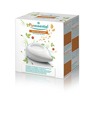 Puressentiel - Diffuseur d'huiles essentielles à chaleur douce - Perle Blanche - Régulation thermique et silencieux -Diffuseur Aromathérapie Sans eau