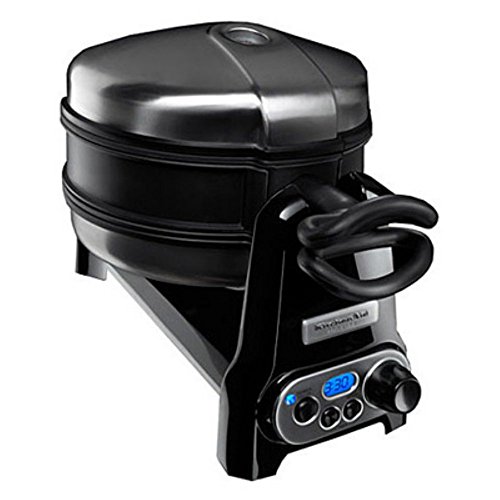 KitchenAid KPWB100OB Pro Line Waffle Baker, Onyx Black