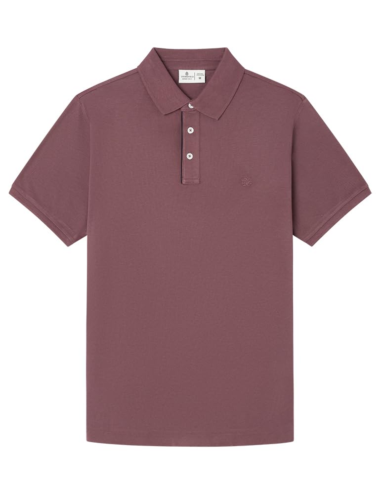 SPRINGFIELD Men's Polo Shirt, Standard Wine, M