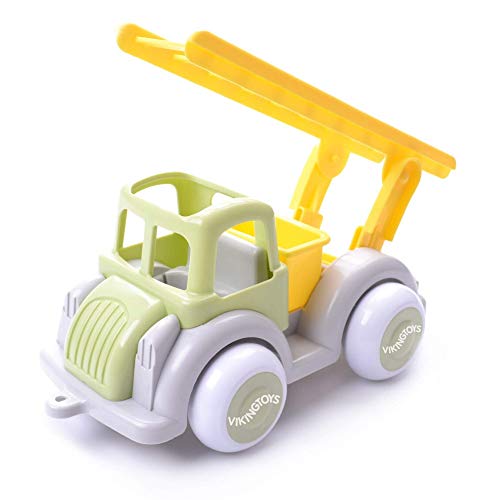 Preisvergleich Produktbild VIKINGTOYS Ecoline 20-81251 Spielzeug-Feuerwehrauto Feuerwagen Feuerwehr mit Rettungsleiter - Leiter ausfahrbar - Rettungsfahrzeug Reifen Soft - biobasierter Kunststoff - 28 cm - Kinder ab 1 Jahr