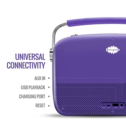 Image of Saregama Carvaan Premium Hindi - Portable Music Player with 5000 Preloaded Songs, FM /BT /AUX (Orchid Purple)