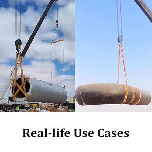 Heavy Duty 4 Leg Chain Sling, Alloy Steel Grab Webb Webbing for Hoist, 6613 Lbs Capacity, Safe Cargo Handling & Towing, Anti Twist Ratchet Strap do odzyskiwania silnika i dekompensacji