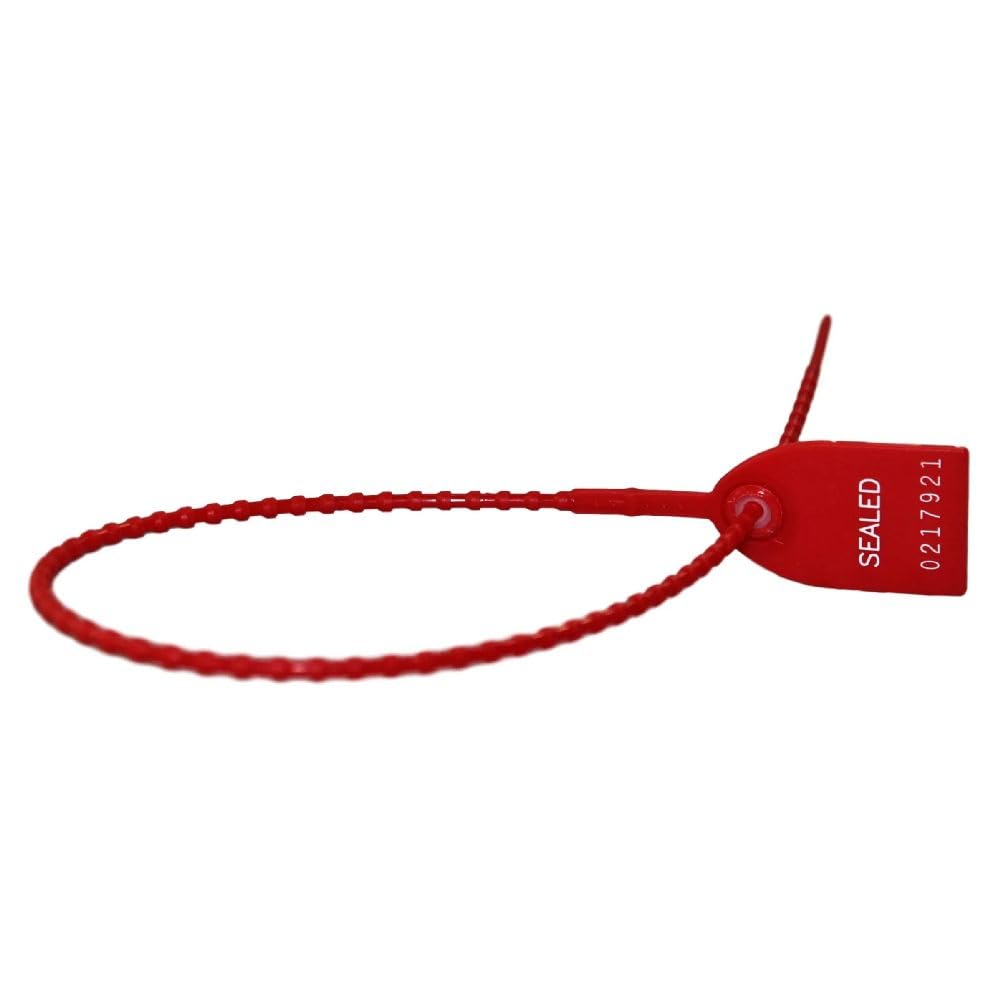 TydenBrooks S32011121-01 - 12" Tug Tight Security Seal, Red, 1000ct