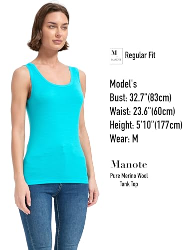 Image of 100% Merino Wool Tank Top for Women, Scoop Neck, Active Lightweight Breathable Undershirt, No-Odor Base Layer