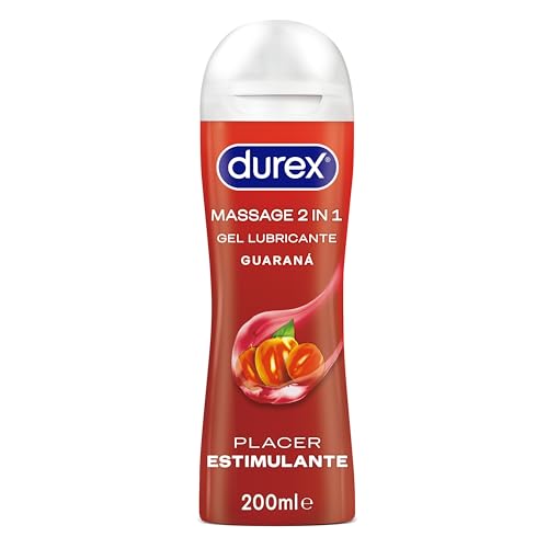 Durex Play Massage 2 en 1 Gel de Masaje & Lubricante Intimo con Guaraná 200 ml