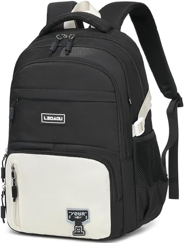 Manualidades, Video On Demand LEDAOU - Mochila para portátil de 15.6 pulgadas, mochila escolar universitaria, grande de escuela secundaria para adolescentes, niñas, mujeres, viajes,...