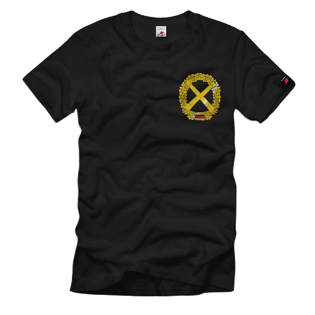Copytec Panzer Artiglieria zu subito. pzh 2000 panzerhaubitze Bundeswehr Distintivo di Berretto BW Berretto Battaglia Chiamata T Shirt # 8150 Nero XXX-Large