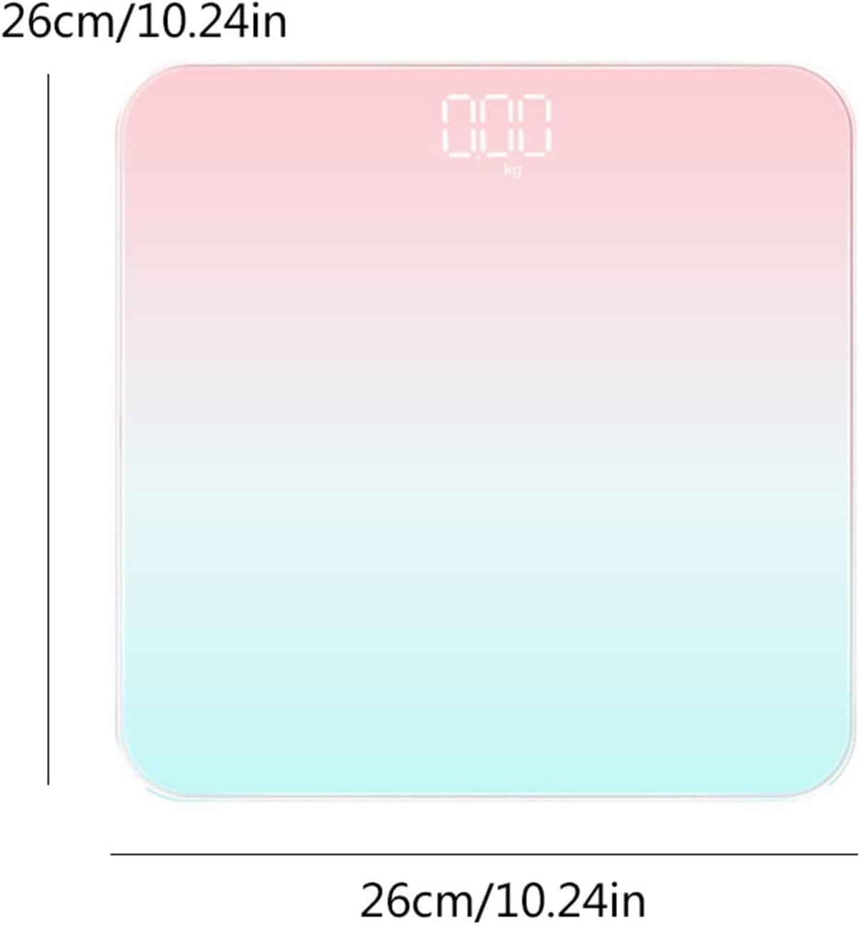 Balanza Báscula de baño con pantalla LED, balanza Digital de alta precisión para personas, báscula corporal electrónica con carga USB Alta precisión