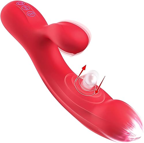 Vibrator Sex Spielzeug für Paare Vibration für Frauen Dildo mit 10 Vibrationen & 5-Flattermodi G Punkt Erotik Sex Spielzeug für die Frau Vibratoren Sexspielzeug für Frauen Solo Sex Toys