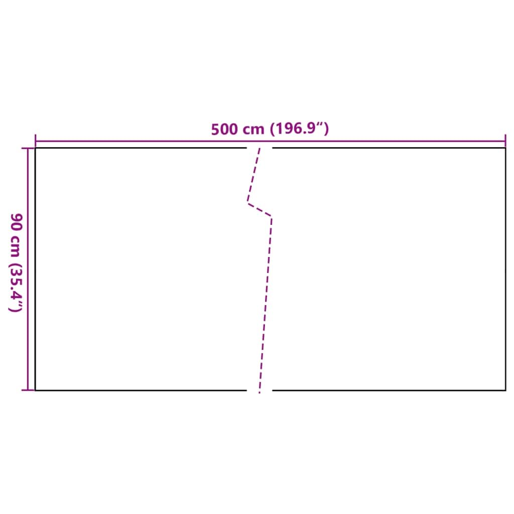 Paravent de Balcon Anthracite 500x90 cm résine tressée,Quincaillerie,Clôtures & barrières,Panneaux de clôture,3.73 kg-156242