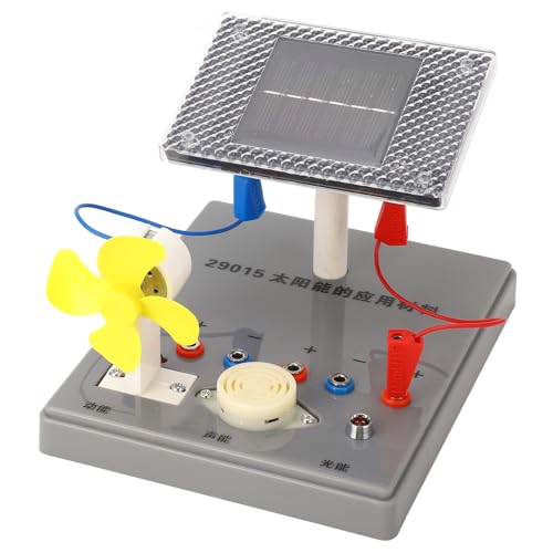 Solar Cell Experiment Equipment, Construction, Solar Energy to Electricity, Music Sounder and Motor, Easy Operation, Premium Material