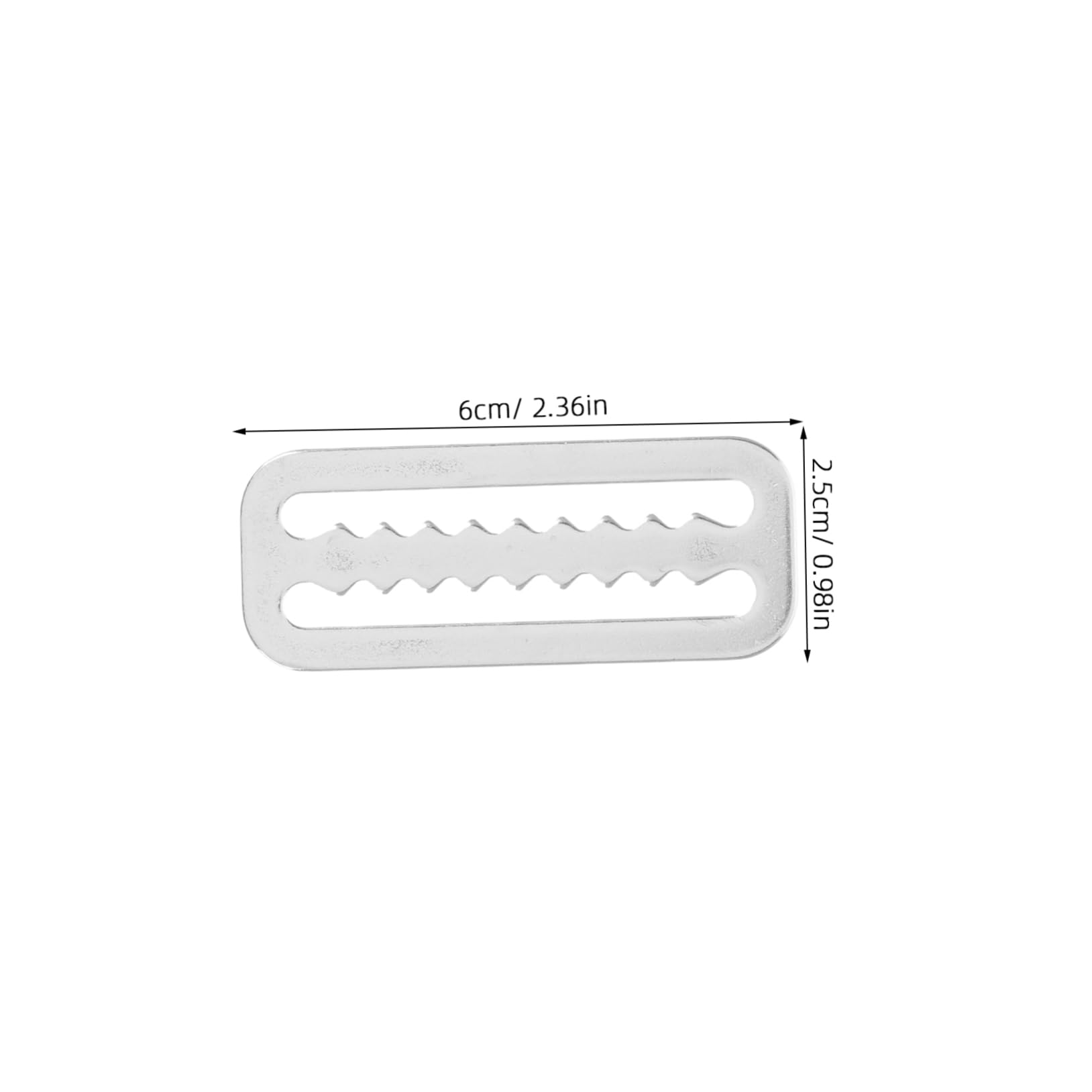 Gogogmee Dive Weights Belt Retainer Stainless Steel Webbing Belt Buckle Slide Keeper