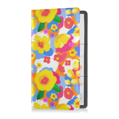 Passport Holder Women Gold Dots Polka Scandinavian PU Leather Covers Travel Accessory 5.7 x 4.3in