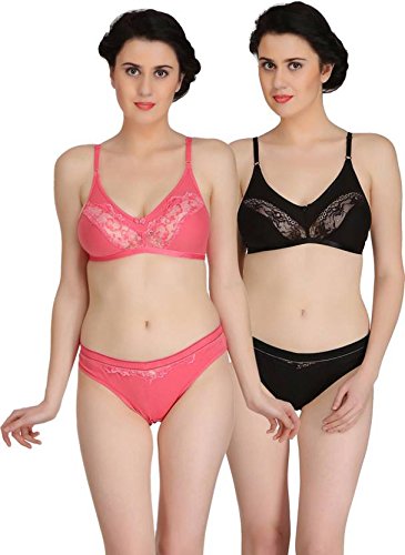 Image of Embibo Women's Cotton Bra & Panty Set for Honeymoon Lingerie
