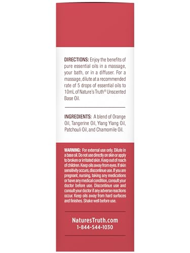 Nature's Truth Calming Pure Essential Oil | 15 mL | for Diffusers and Aromatherapy | Plant Based, Non-GMO & Gluten Free