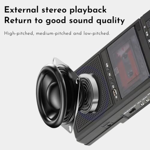Lecteur de cassettes USB avec haut-parleurs Bluetooth intégrés et encodeur MP3 - 4