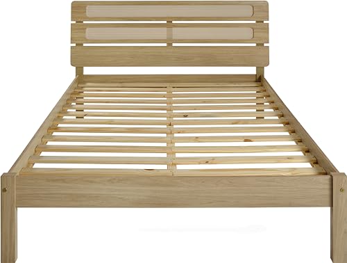 Seconique Santana Rattan And Light Oak Wooden Bedframe - 4Ft6 Double - 4