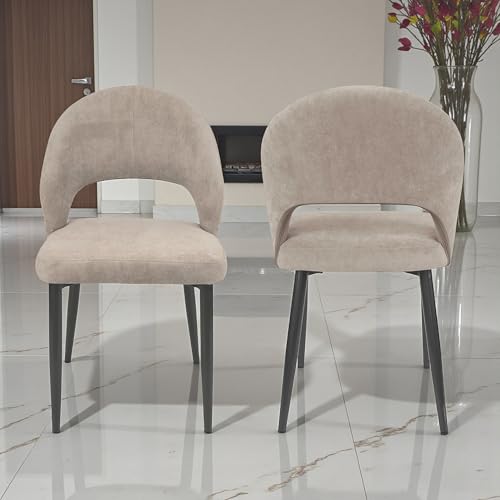 Image of The Attic Neo Classic 6 Chair Dining Set,Beige,Rose Gold & Cream,160Cms
