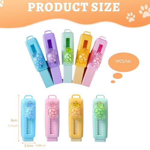 Radiergummis Kinder Tiere Einziehbarer Retractable Radiergummi Niedliche Panda Lustig Radiergummi Tierradierer für Kindergeburtstag Gastgeschenk Studenten Büro (5)