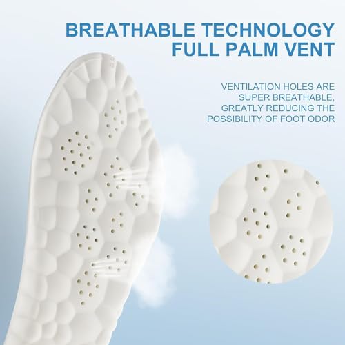 Image of Purastep Memory Foam Shoe Insole, Shock Absorption Sports Inserts Anti-Slip Cropable Insoles Arch Support Orthotic Insoles Soft Elastic Insoles for Men Women | EU 39-40 | 1 Pair