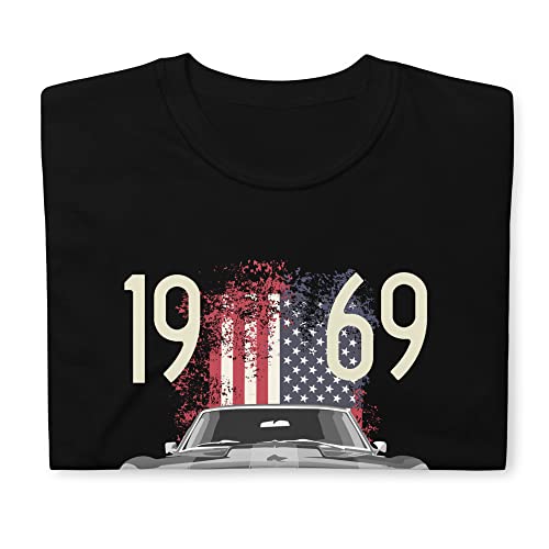 1969 Camaro SS American Short-Sleeve Unisex T-Shirt Black4