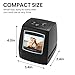 Mini Digital Film & Slide Scanner – Converts 35mm Negatives & Slides to JPEG Photo – Includes 2.4 LCD Screen – Easy Load Film Adapters