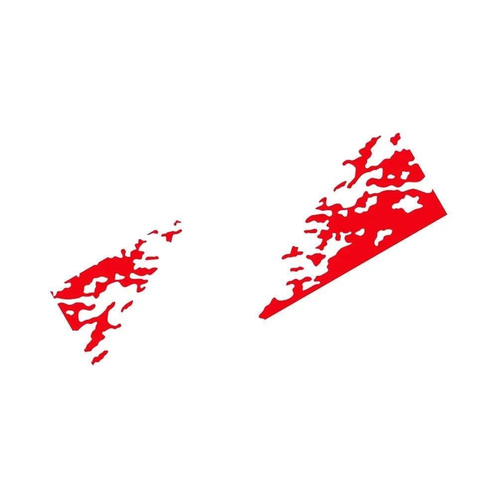 Auto Accessory Car Tail Decoration Auto Decal Sticker Pickup Truck Tailgate(Glossy Red)