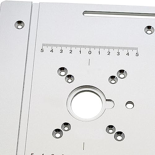 Plaque défonceuse aluminium table menuiserie guide ajustable accessoire bricola