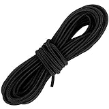 Elastisches Gummikordel,3 mm Breit 10M Nähen Gummiband für Gummilitze Wäscheband Gummizug Rundgummi für DIY Seil,Schwarz