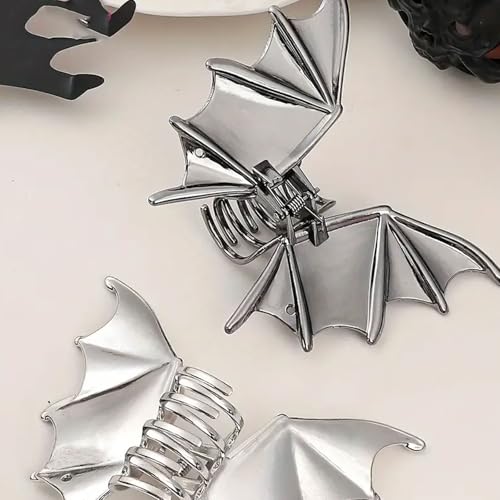 Muumoo Y2K Gothic Bat Wing Hair Claw Clip thumb #7