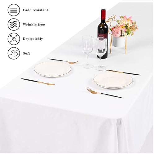 Ymhpride ZB029K 6 Pack Tablecloth 60 X102 Inch Polyester Table Cloth thumb #4