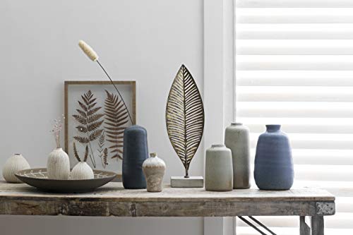 Creative Co-Op Df0842 White Stoneware Textured Black Polka Dots (Set Of 3 Sizes) Vase #TOP2