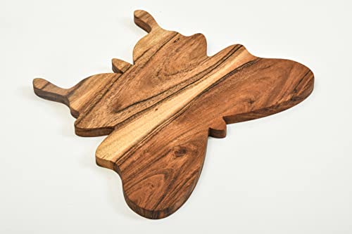 Tabla de cortar de madera Acacia con mango curvo miniatura 4