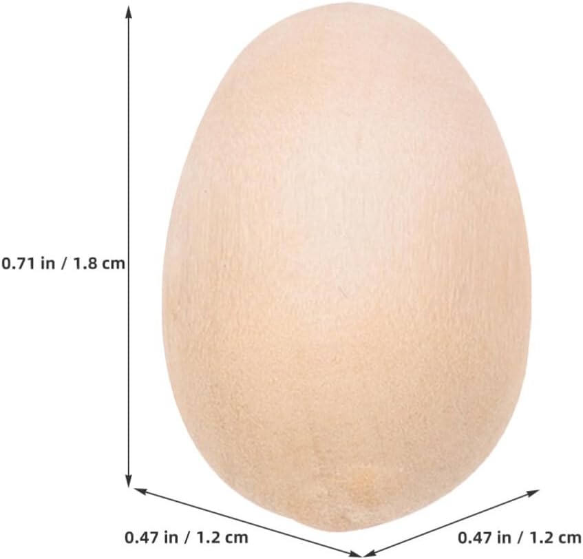 200pcs Mini Wooden Eggs Unfinished Easter Eggs DIY Unpainted Egg Model Artificial for DIY Painting Crafts - Image 7