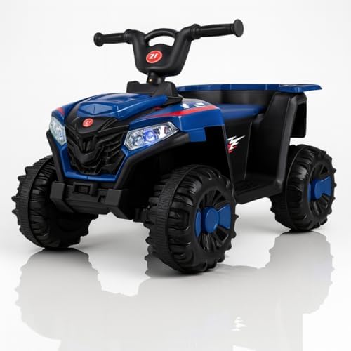 Mini Quadriciclo Elétrico Infantil Bateria 6v com Luz e Som Música (Azul)