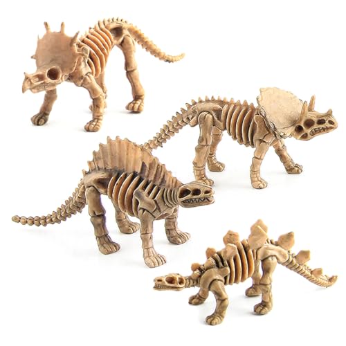 WANGCL 12 sztuk figurek szkieletu dinozaura dla dzieci, skamieniałości, zabawki archeologiczne