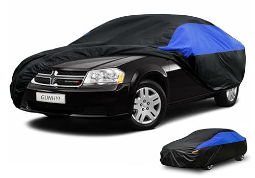 Image of GUNHYI Dodge Car Cover Custom Fit Dodge Avenger Waterproof All Weather, Lightweight Full Car Cover Outdoor Sun UV Rain Dust Snow Wind Protection.